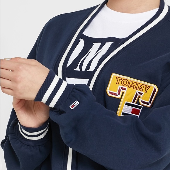 Tommy Hilfiger Jeans Stripe Oversized Cardigan - Picture 4 of 10